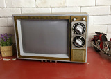 复古老式电视机 怀旧电视机模型 橱窗装饰品摆设摄影道具店铺摆件