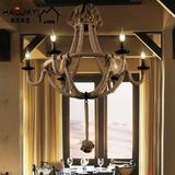 美式欧式麻绳灯艺术创意客餐厅灯具个性酒吧灯设计师品牌麻绳吊灯