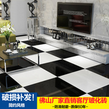 地板砖客厅防滑瓷砖纯黑白玻化砖耐磨厨卫抛光砖800*800通体砖300