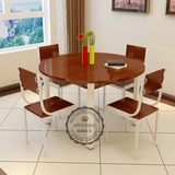 简易餐桌大小户型圆形一桌六椅四椅圆桌椅组合餐厅圆桌简约圆桌子