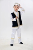 包邮 回族服饰儿童回族演出服 少儿民族表演服装男童回族舞蹈服装