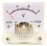 91C4-V 直流电压表DC30V 指针式小表头DC30V 发电机 机械表头