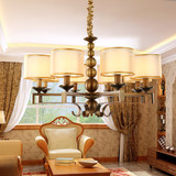仿全铜吊灯美式简约乡村欧式吊灯创意客厅卧室餐厅灯具别墅室内