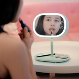 MUID可充电式LED化妆镜台灯 创意多功能镜子台灯床头灯 女友礼物