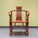 红木圈椅非洲花梨木卷书椅中式明清古典雕花椅子茶椅实木家具现货