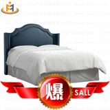 现代简约布艺软包床头靠背板 欧式美式法式软包床头板 酒店床头板