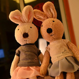 正品太子兔公仔法国兔毛衣裙小兔子宝宝毛绒玩具情侣生日礼物套装