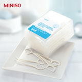 日本MINISO名创优品正品氟化钠扁线牙线棒牙签线牙线超细口腔清洁