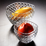 无铅玻璃 甜品碗 沙拉碗 玻璃 创意 餐具透明小吃碗干果盘碟