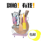 熊猫菜刀架子厨房用品置物架刀座挂勺子铲子收纳架筷子筒厨房置物