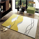 时尚简约条纹现代地毯沙发茶几客厅地毯卧室床边手工腈纶地毯定制
