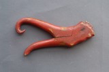 老木器稀少的清代民国民俗鸟头尾钩型拔针线木质工具古董古玩收藏
