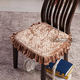 包邮欧式短毛金丝绒加厚餐椅垫绗缝椅子垫大号夹棉坐垫可拆洗