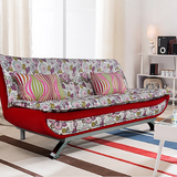 客厅多功能折叠加厚沙发床1.2米卧室可拆洗布艺双人沙发床木维斯