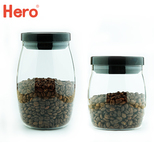 Hero 密封罐 玻璃瓶子储物罐 玻璃密封罐 茶叶罐咖啡豆