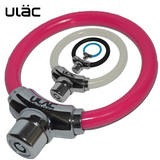 台湾 ULAC优力锁 钢缆锁自行车锁防盗锁 时尚环形锁死飞车锁 A-1C