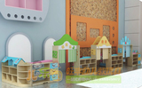 早教幼儿园 立体区角组合柜 儿童储物架收纳架区域娃娃家游戏架