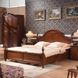 全柏木家具美式纯实木床1.5米1.8米双人床气压家具欧式高箱床白色