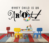 AB09艺术早教美术培训中心创意幼儿园小学墙贴画室装饰贴纸