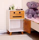 实木床头柜欧式儿童收纳储物柜简约现代简易创意卡通卧室边柜特价