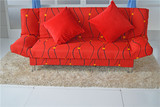 现代简约布艺折叠沙发三人单人折叠沙发床小户型双人简易沙发