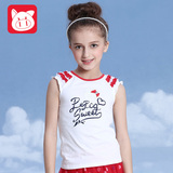 小猪班纳女童纯棉T恤短袖卡通上衣童装2016夏季新款儿童短袖t恤女