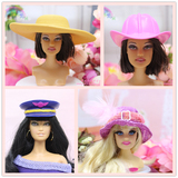 (多款)正版 芭比娃娃可带 休闲时尚服装/衣服/礼服/套装配件 帽子