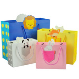 韩版礼袋可爱卡通礼品手提纸袋宝宝满月生日礼物包装袋手提袋纸袋