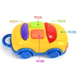 电动玩具车汽车卡通音乐声光车宝宝益智牙胶钥匙牙胶玩具高品质
