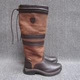 美国原单男女士西部牛仔靴骑士长靴马靴头层牛皮靴狩猎靴gore-tex