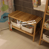 7.4温馨宜家IKEA莫尔加换鞋凳长凳实心桦木浴室凳子卫生间浴凳