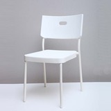 宜家简约时尚餐创意个性家用现代凳子休闲办公靠背椅子加厚 塑料