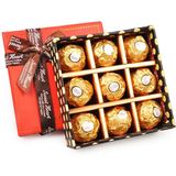 进口费列罗巧克力礼盒9粒生日圣诞节礼物送女神零食品