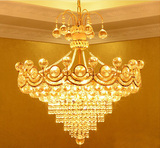 欧式水晶吊灯 金色简约LED餐厅吊灯 豪华大气客厅卧室饭厅吊灯具