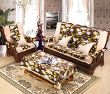 新款特价豪华超柔纯色韩绒 联邦椅 红木沙发坐垫 加厚木沙发垫子