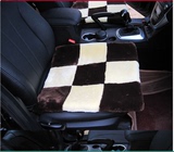 汽车冬季毛绒坐垫全车套无靠背小方垫沙发垫椅子垫标准车型通用