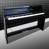 多功能智能电子数码钢琴电钢琴88键重锤配重键盘木纹光亮烤漆