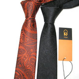 男士g2000韩版窄版领带细6cm 职业黑色复古花纹5cm休闲英伦小领带