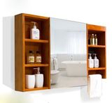 实木欧式镜柜卫生间浴室柜收纳柜橡木储物柜边柜镜箱置物架可定做