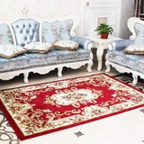 欧式客厅茶几地毯机织剪花宫廷复古沙发卧室床边地毯可水洗