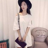 2016韩国学生新款潮短裙子学院风无袖数字校服女子球衣连衣裙女夏