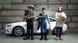 【9527】1:18车模人偶场景人偶摆件人物模型汽车场景人偶警察