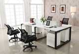 办公家具四人职员办公桌椅简约现代屏风工作位4人组合员工电脑桌