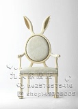 兔耳朵圆背椅 酒店家具 包布椅 新古典餐椅 雕花椅 欧式餐椅