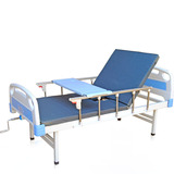 ABS单摇护理床医用病床家用老人瘫痪病床选床垫护栏医疗理疗床JT
