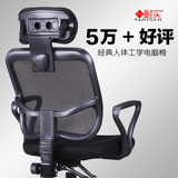 人体工学椅 家用双背椅子护腰电脑椅 多功能办公室老板椅