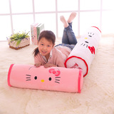 Hello Kitty公仔抱枕KT猫枕头圆柱长条单双人抱枕靠垫可拆洗枕头