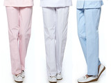 医用护士裤夏装白色粉色蓝色冬装护士服美容服药店工作松紧腰