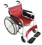 三贵Miki轮椅MPT-43JL 老人代步车 轻便折叠 航太合金免充气胎kb
