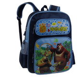 熊大熊二光头强熊出没小学生一二年级儿童书包双肩卡通减负背包男